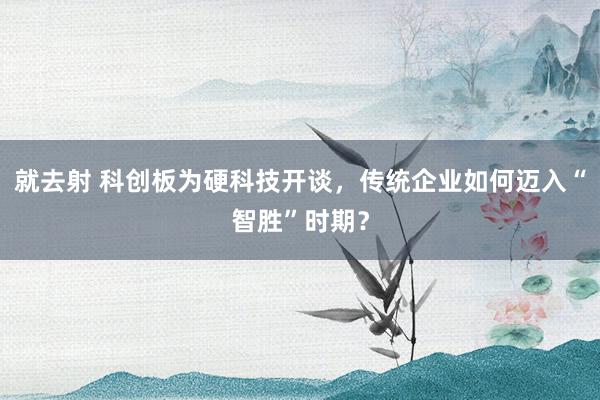 就去射 科创板为硬科技开谈，传统企业如何迈入“智胜”时期？