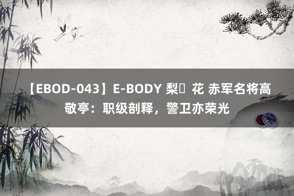 【EBOD-043】E-BODY 梨々花 赤军名将高敬亭：职级剖释，警卫亦荣光