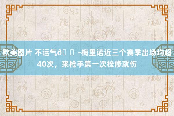 欧美图片 不运气?梅里诺近三个赛季出场均超40次，来枪手第一次检修就伤