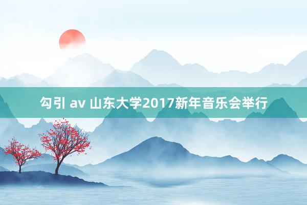 勾引 av 山东大学2017新年音乐会举行