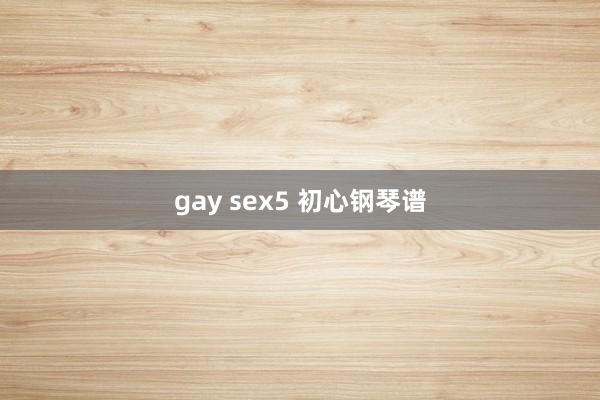 gay sex5 初心钢琴谱